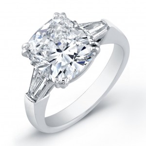 Cushion-cut-diamond-ring-set-in-platinum